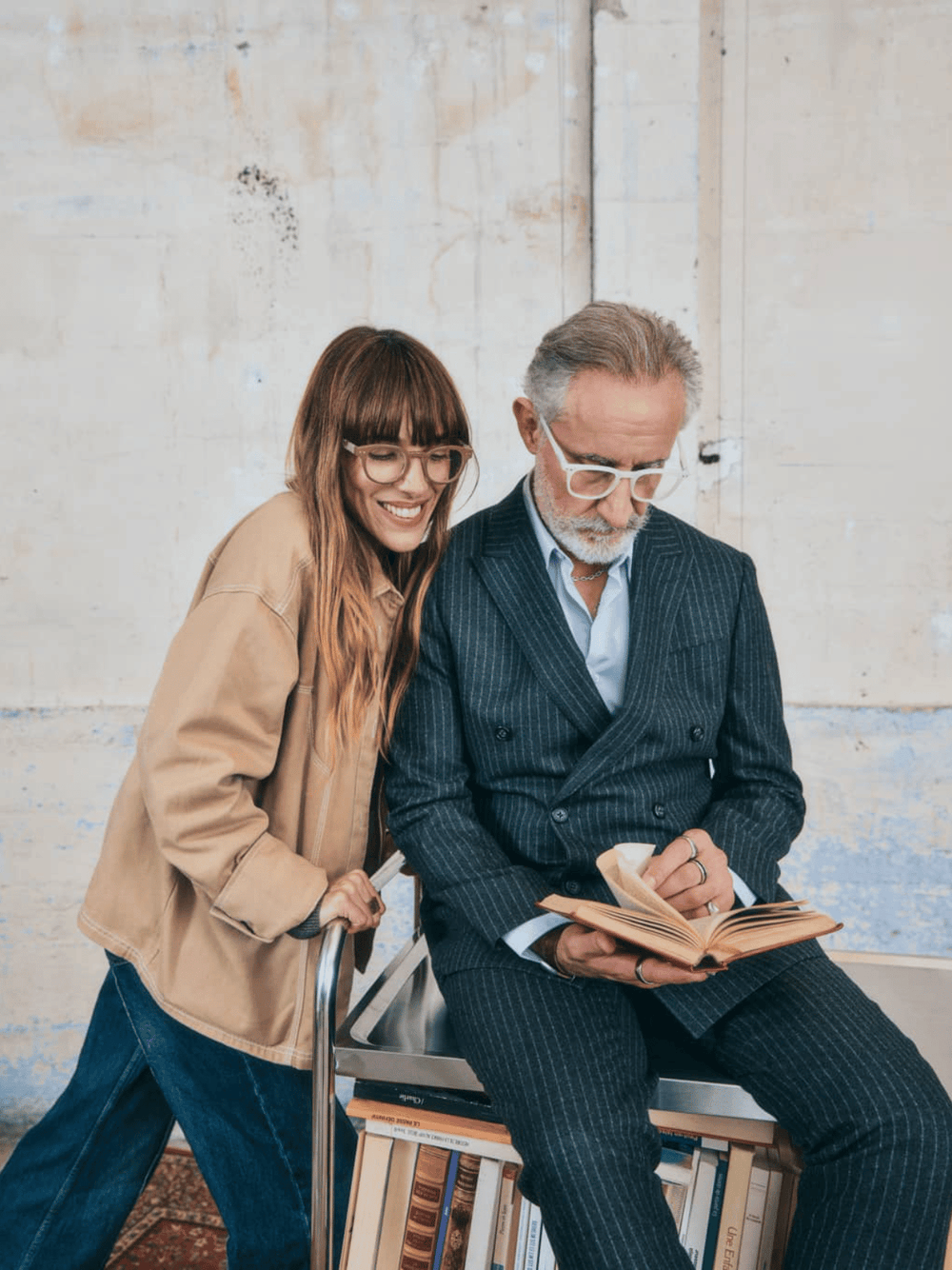 Lesebrille breit  Retro