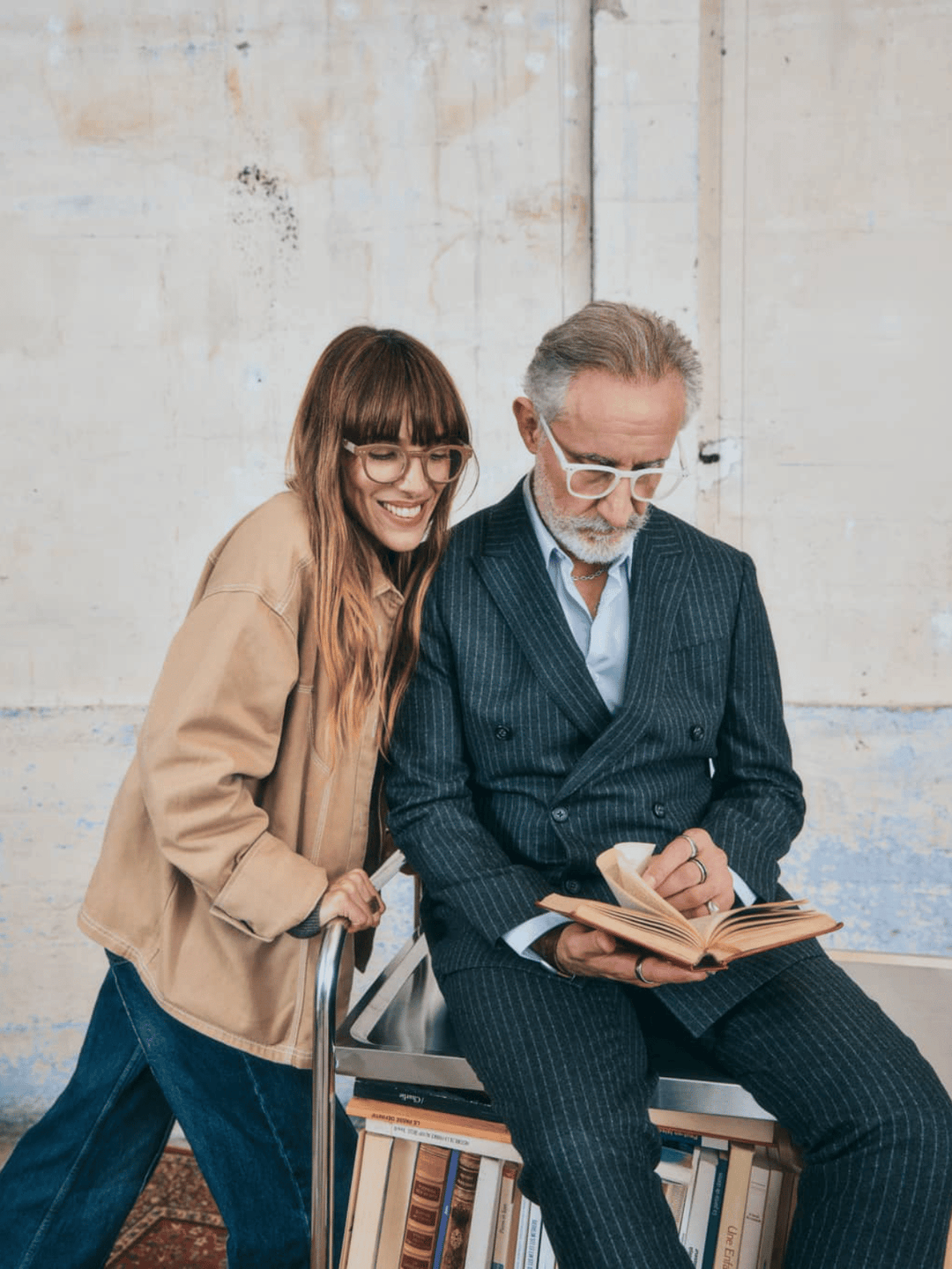 Lesebrille breit  Retro