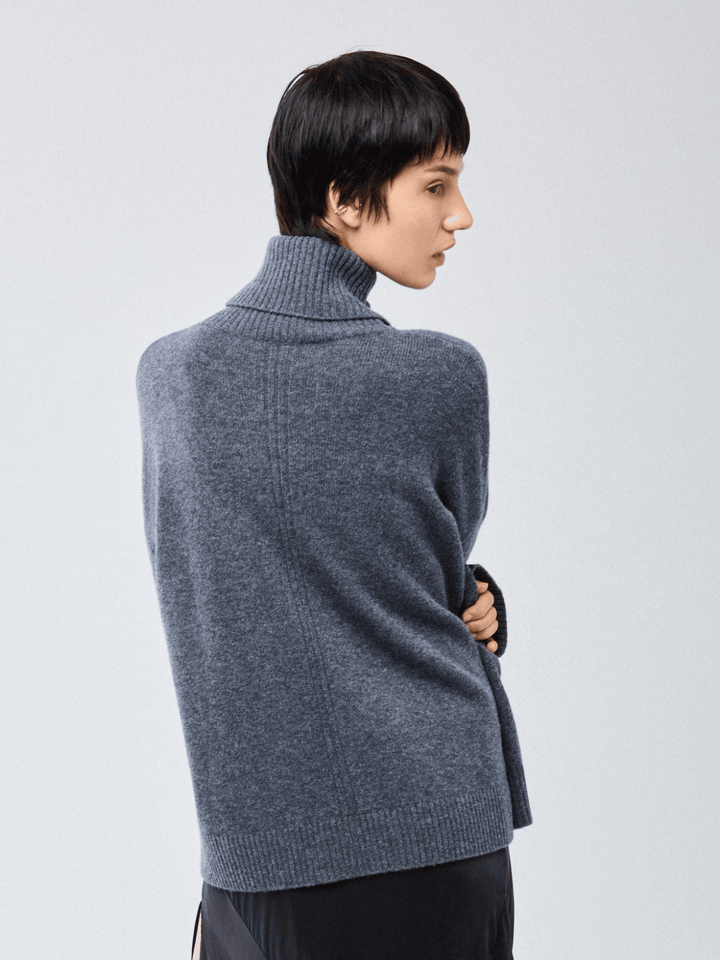 Rollkragenpullover Anthrazit