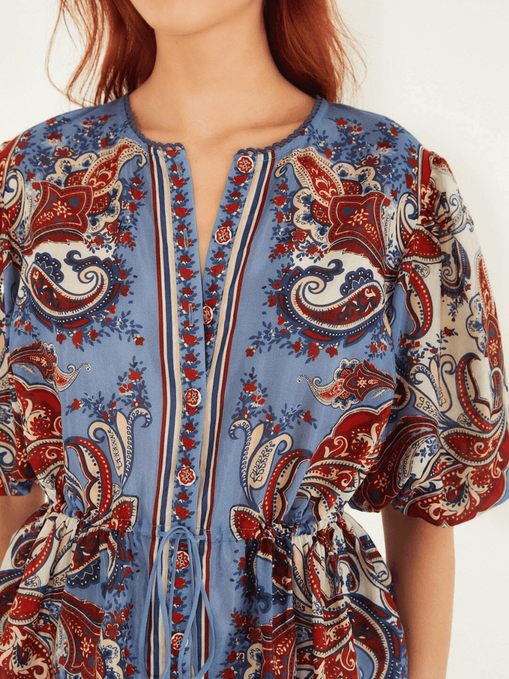 Paisley Scarf Bluse