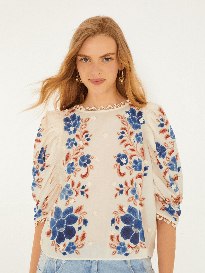Renata Floral Bluse