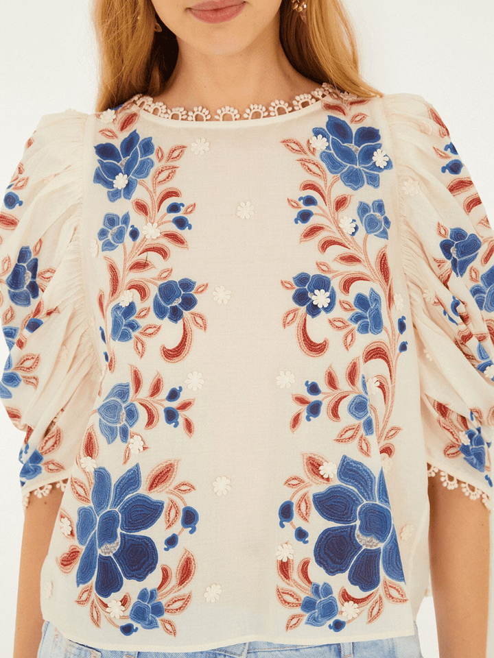Renata Floral Bluse