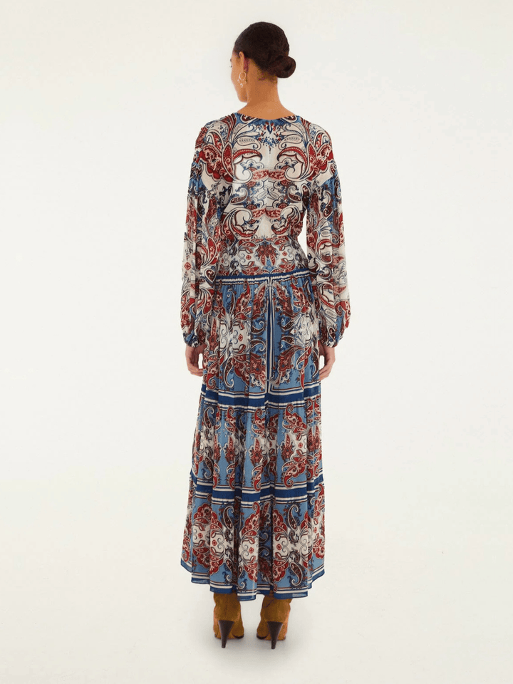 Paisley Scarf Maxikleid