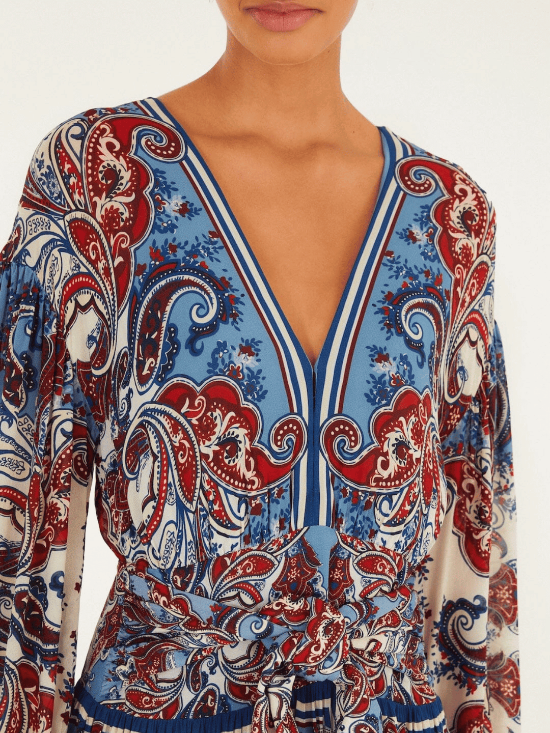 Paisley Scarf Maxikleid