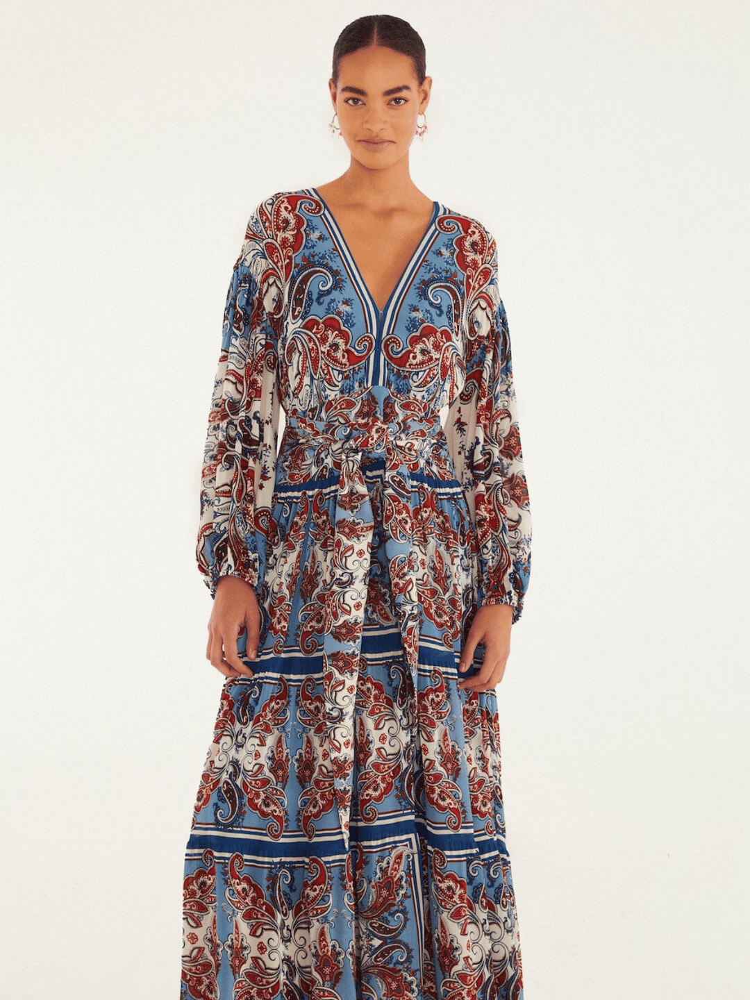 Paisley Scarf Maxikleid