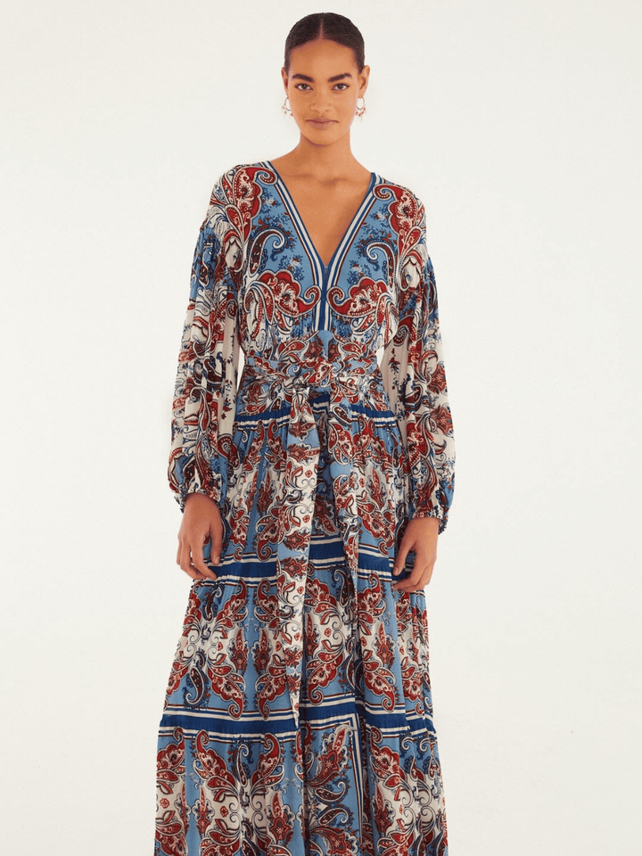 Paisley Scarf Maxikleid