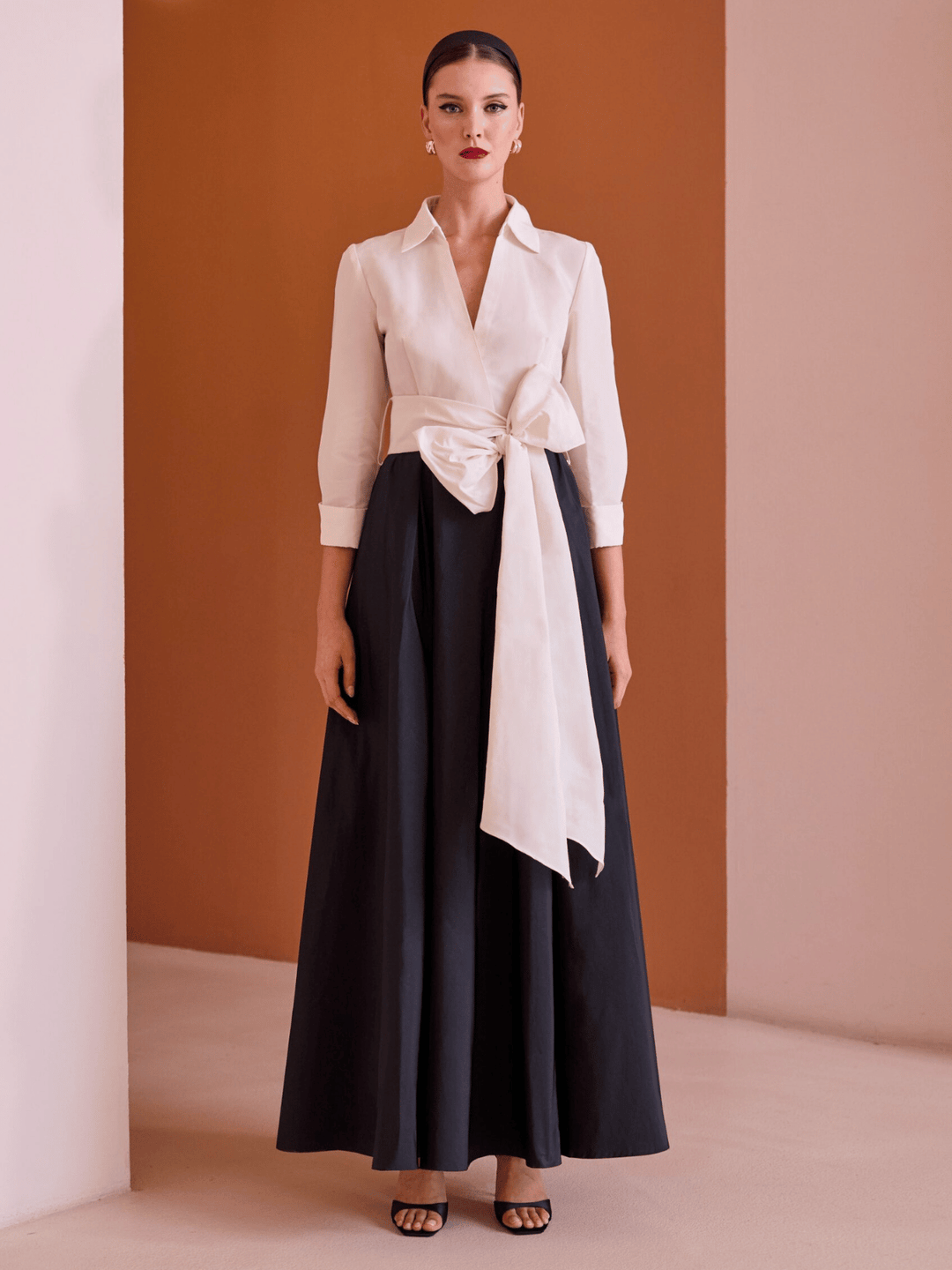 Hemdblusenkleid mit Schleife