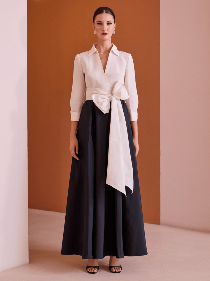 Hemdblusenkleid mit Schleife