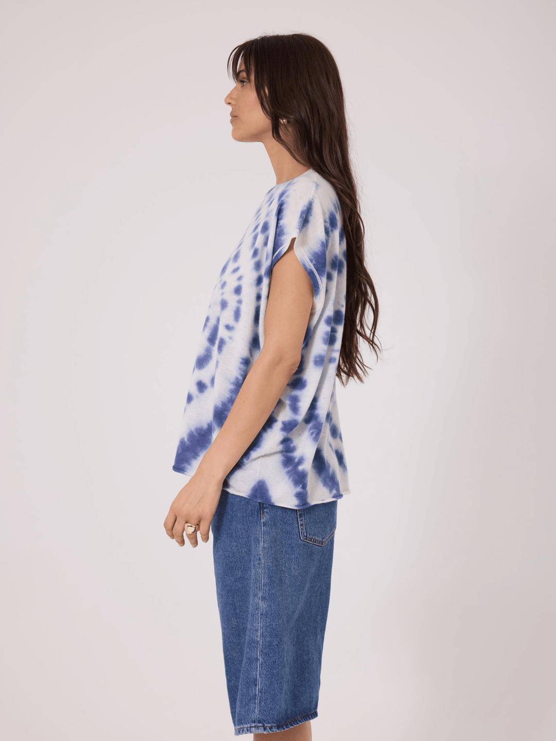 T-Shirt mit Batikmuster