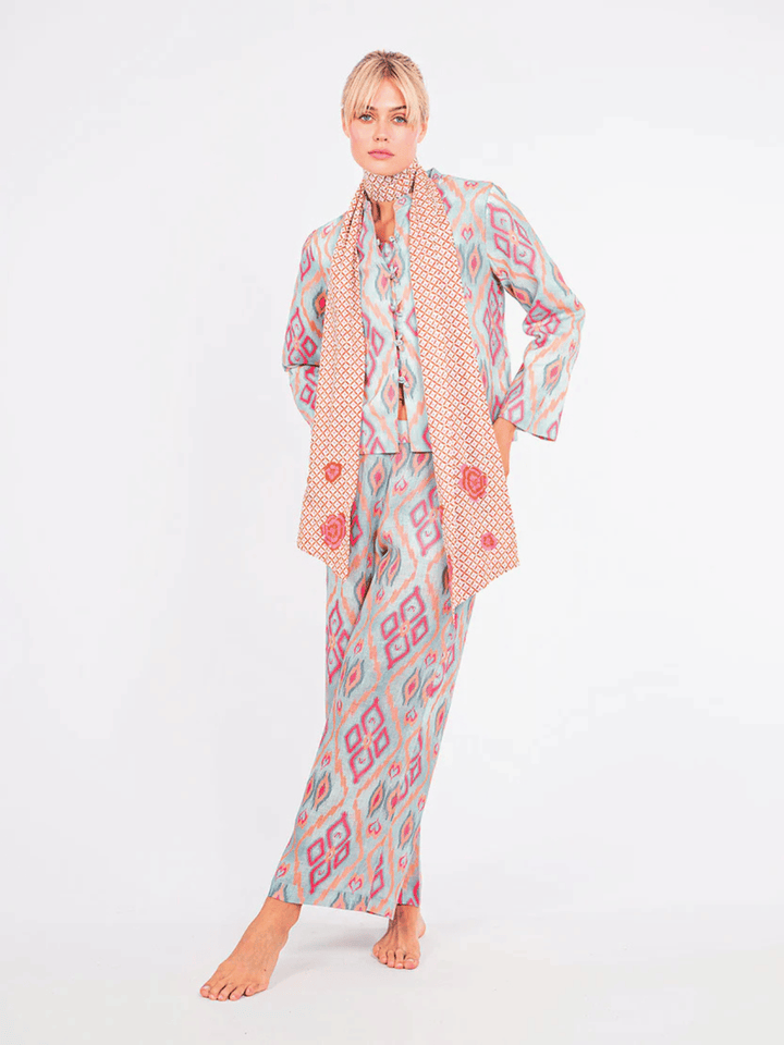 Fennel Hose Ikat Sorbet