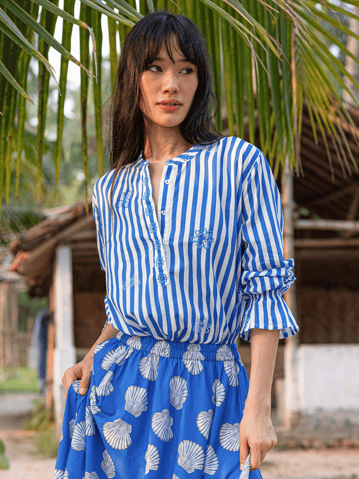 Broom Bluse Streifen