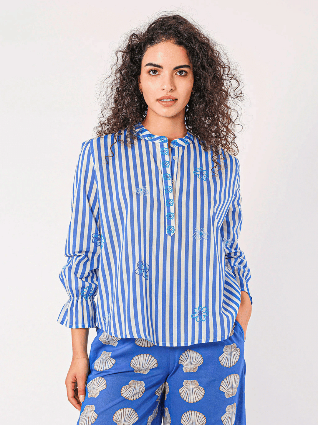 Broom Bluse Streifen