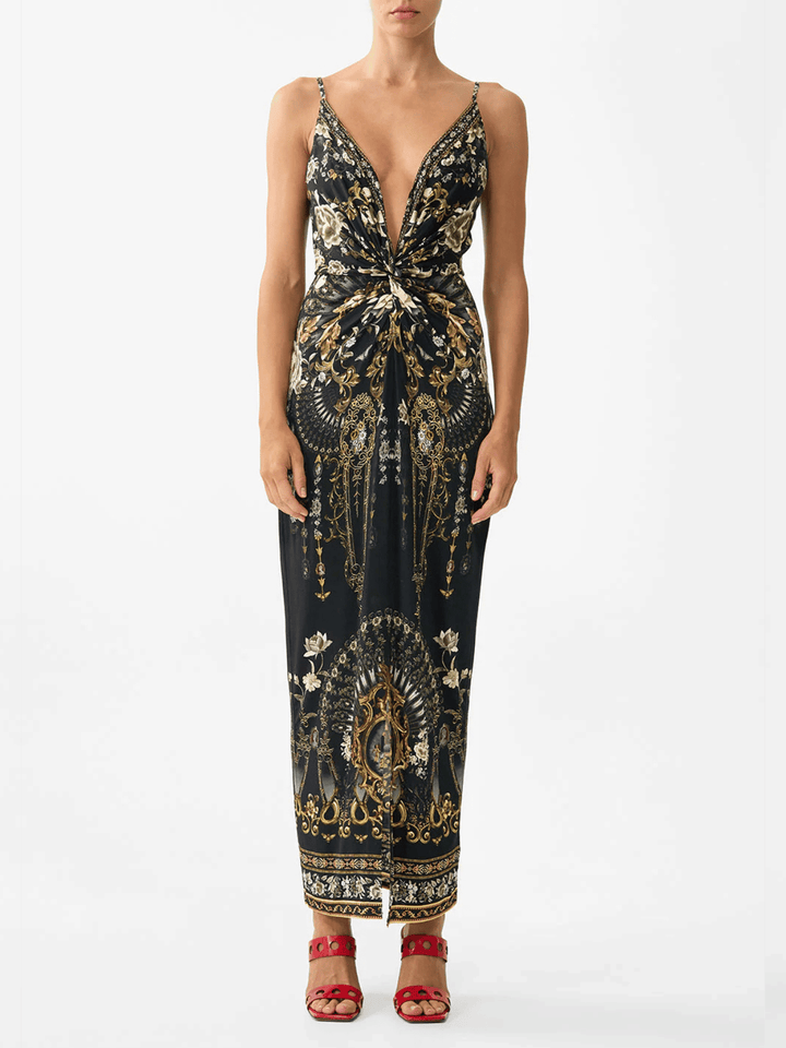 Strappy Dress with twist front