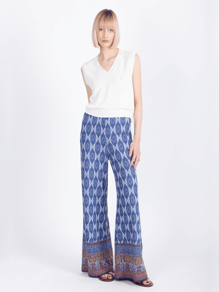 Jacquard Pants, Mediterranean Pattern