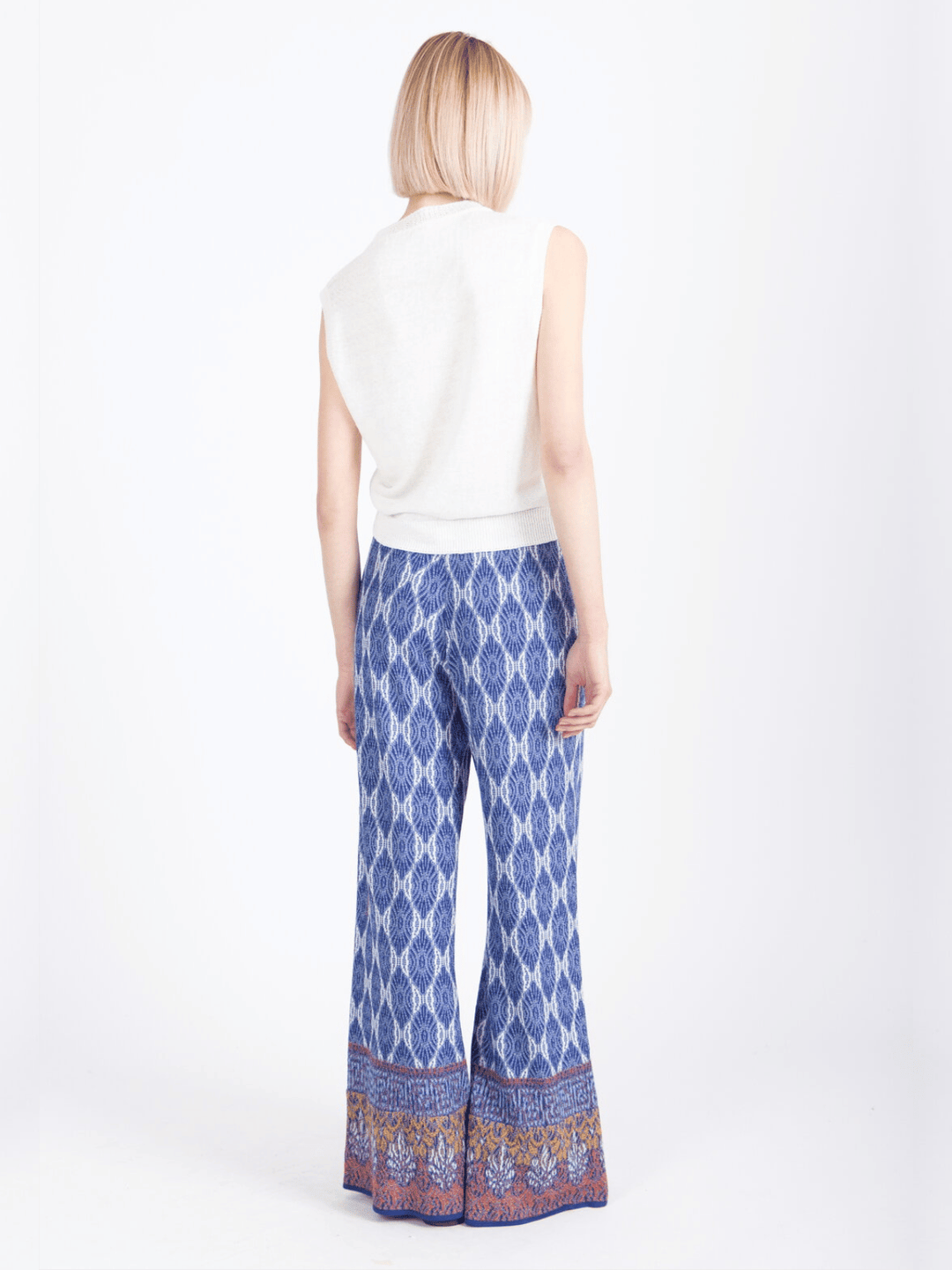 Jacquard Pants, Mediterranean Pattern