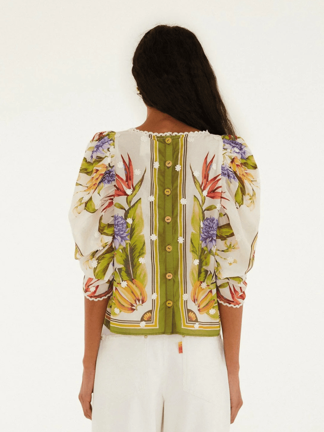 Tropical Scarf Bluse