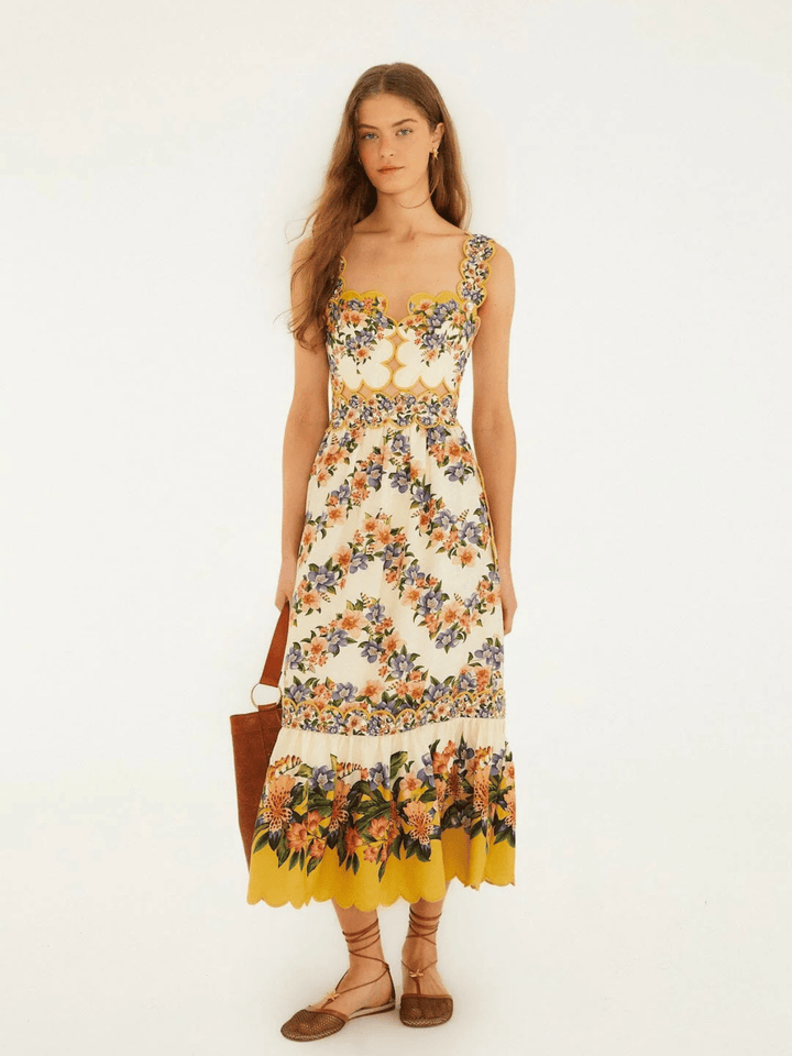 Sand Hilo midi dress