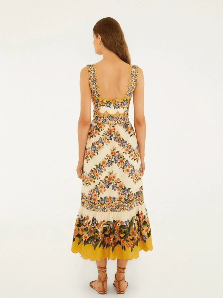 Sand Hilo midi dress