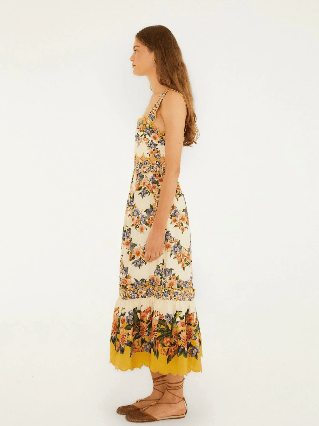 Sand Hilo midi dress