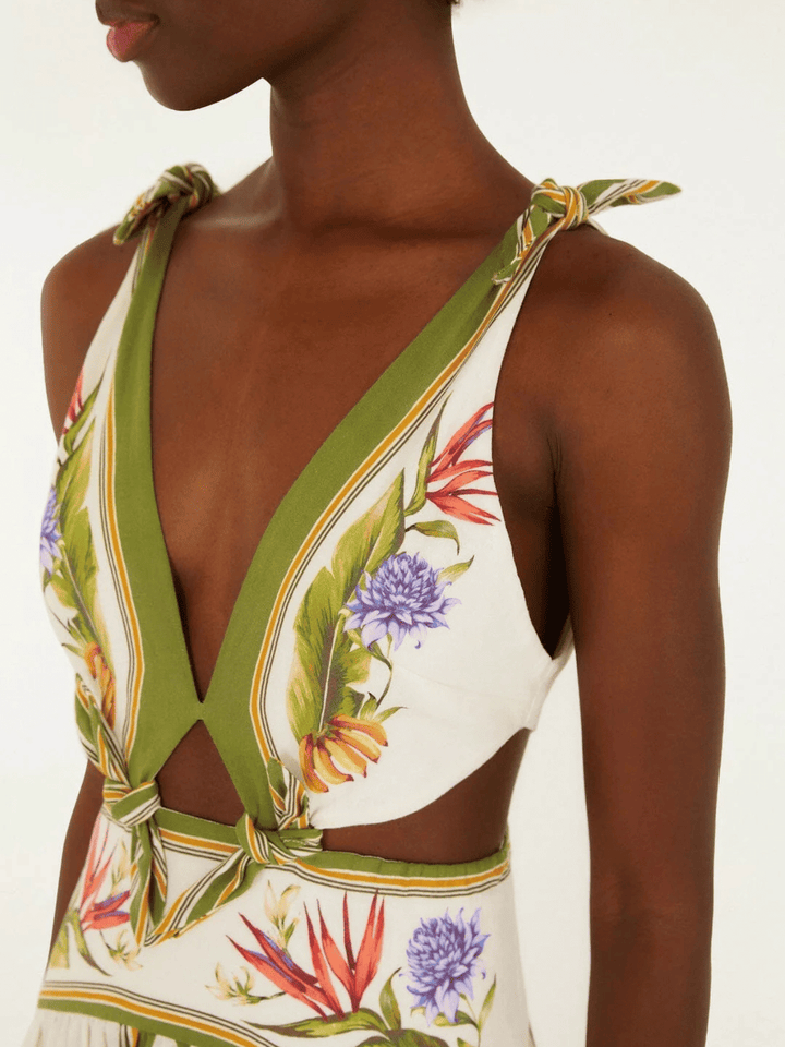 Tropical Sand Midi Dress