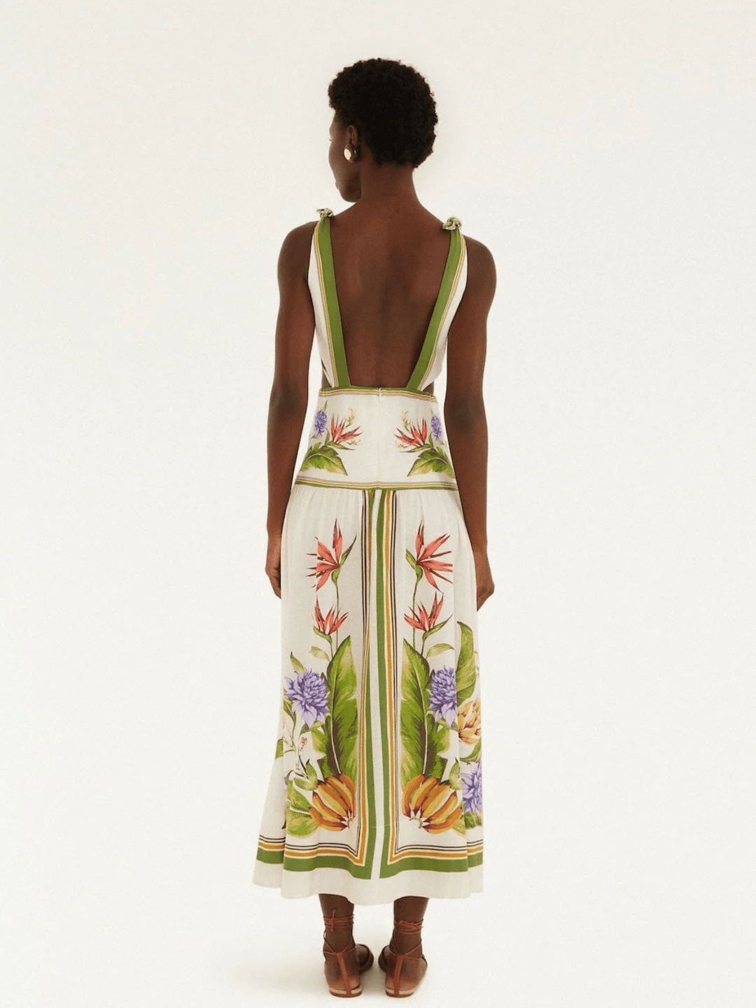 Tropical Sand Midi Dress