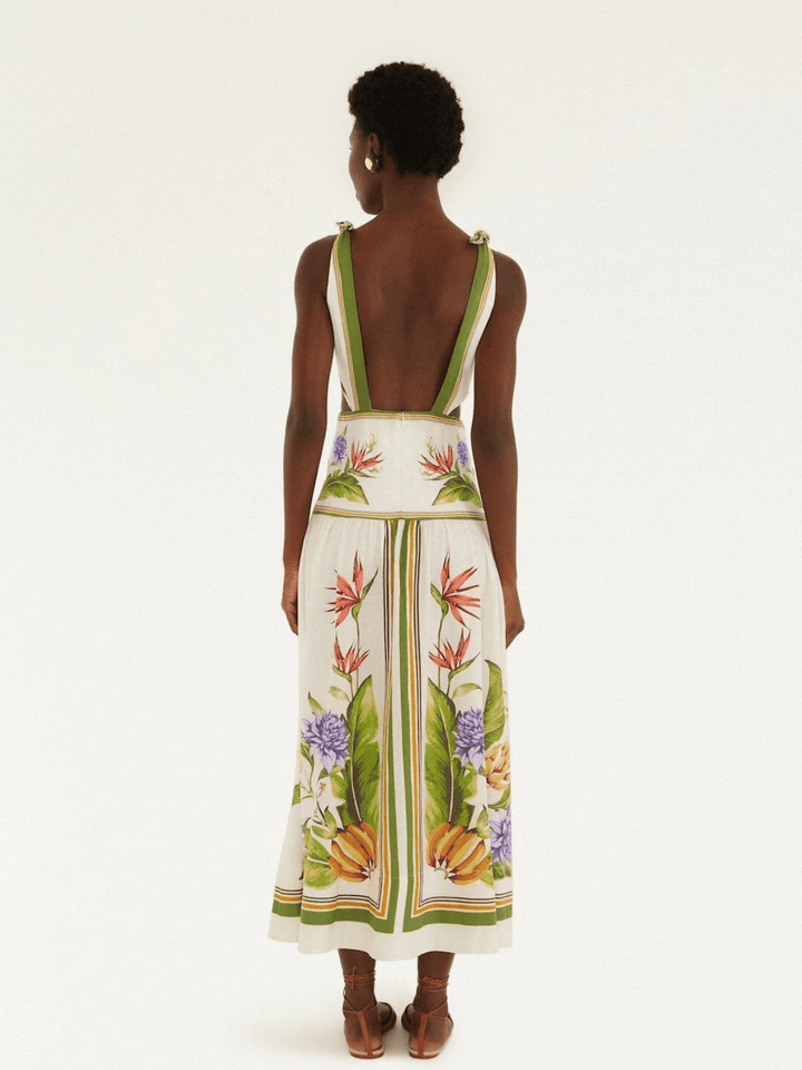 Tropical Sand Midi Dress