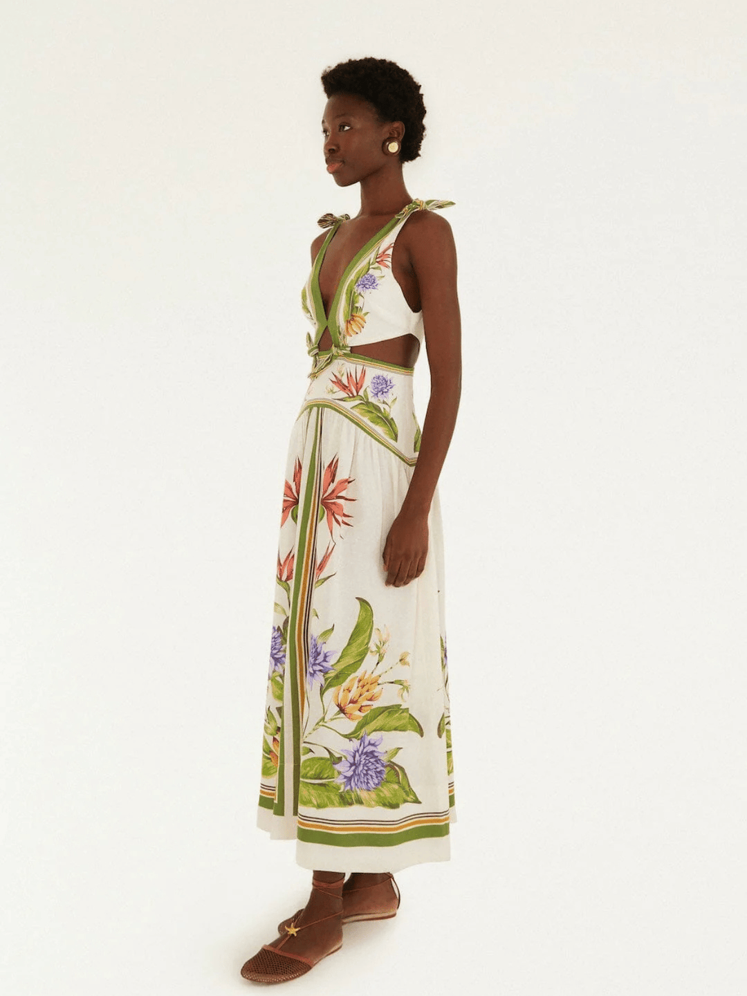 Tropical Sand Midi Dress