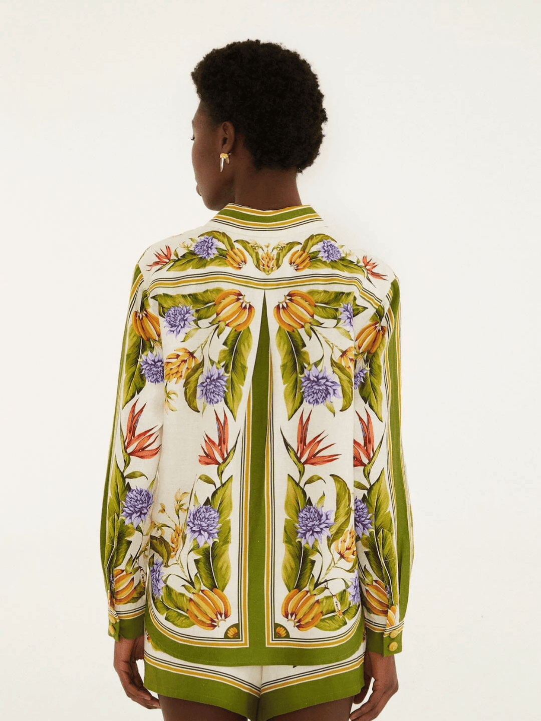 Tropical Scarf Bluse