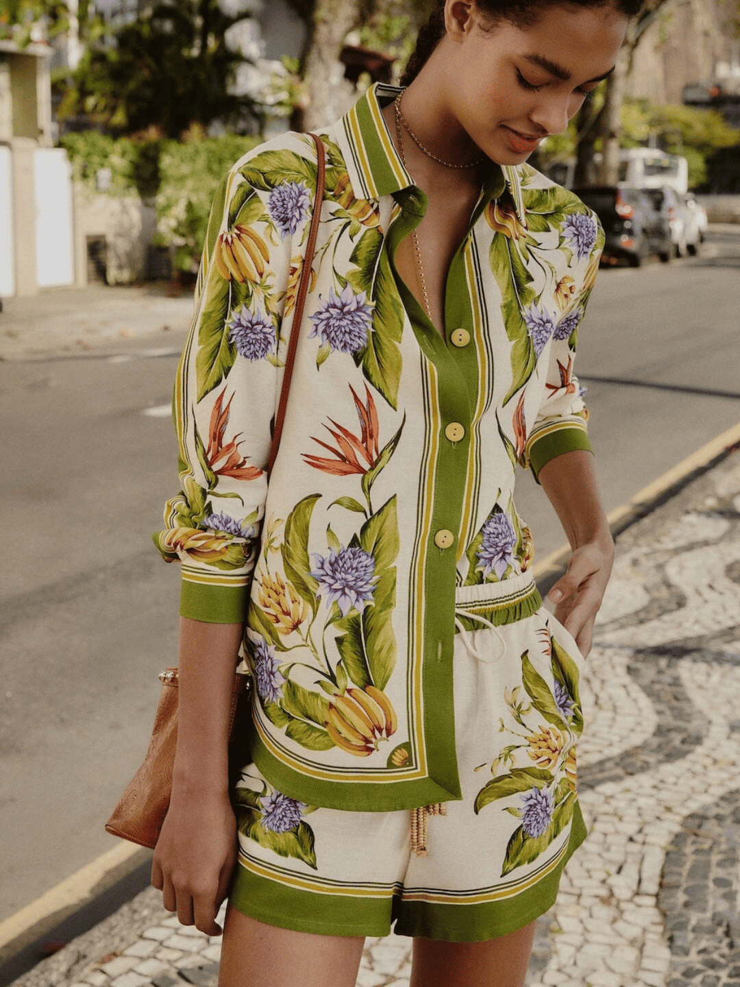 Tropical Scarf Shorts
