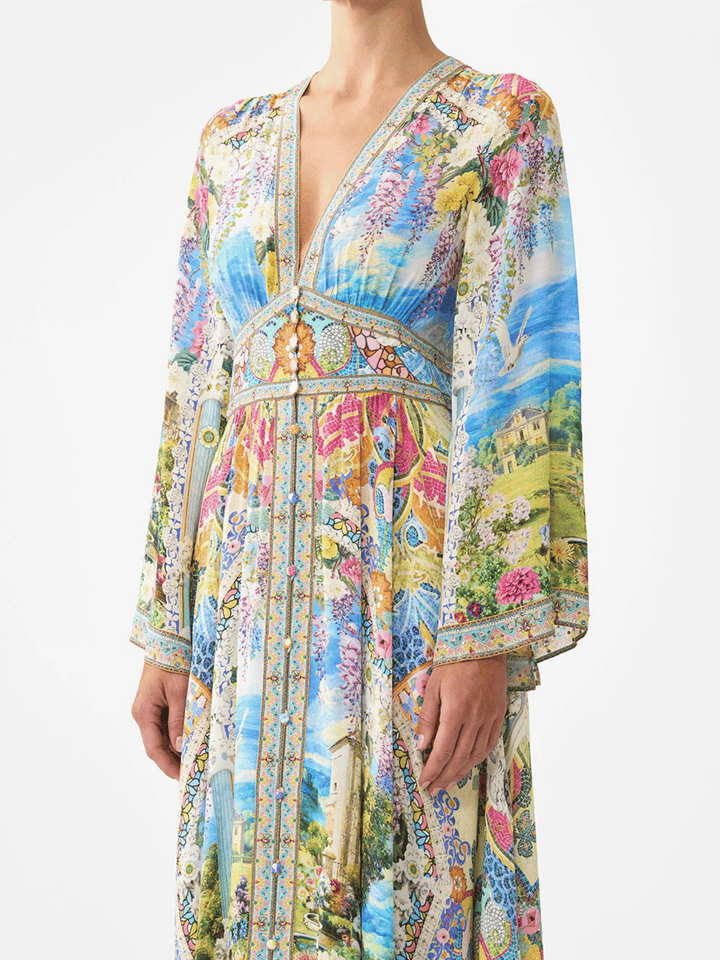 Kimono Maxikleid Navàs Nouveau