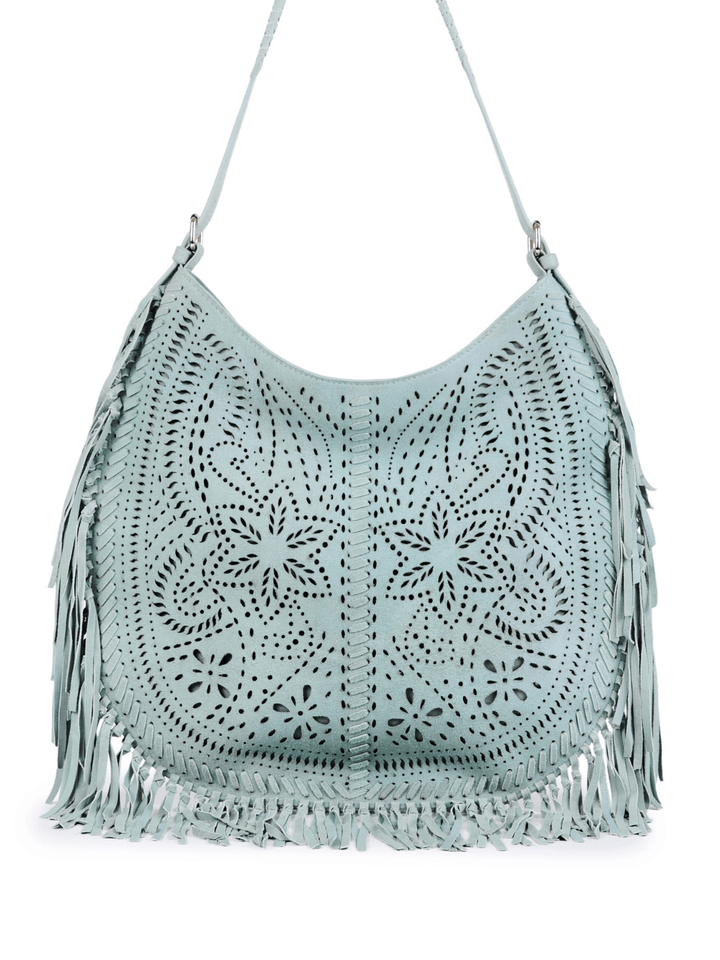 Leder Tasche Fransen