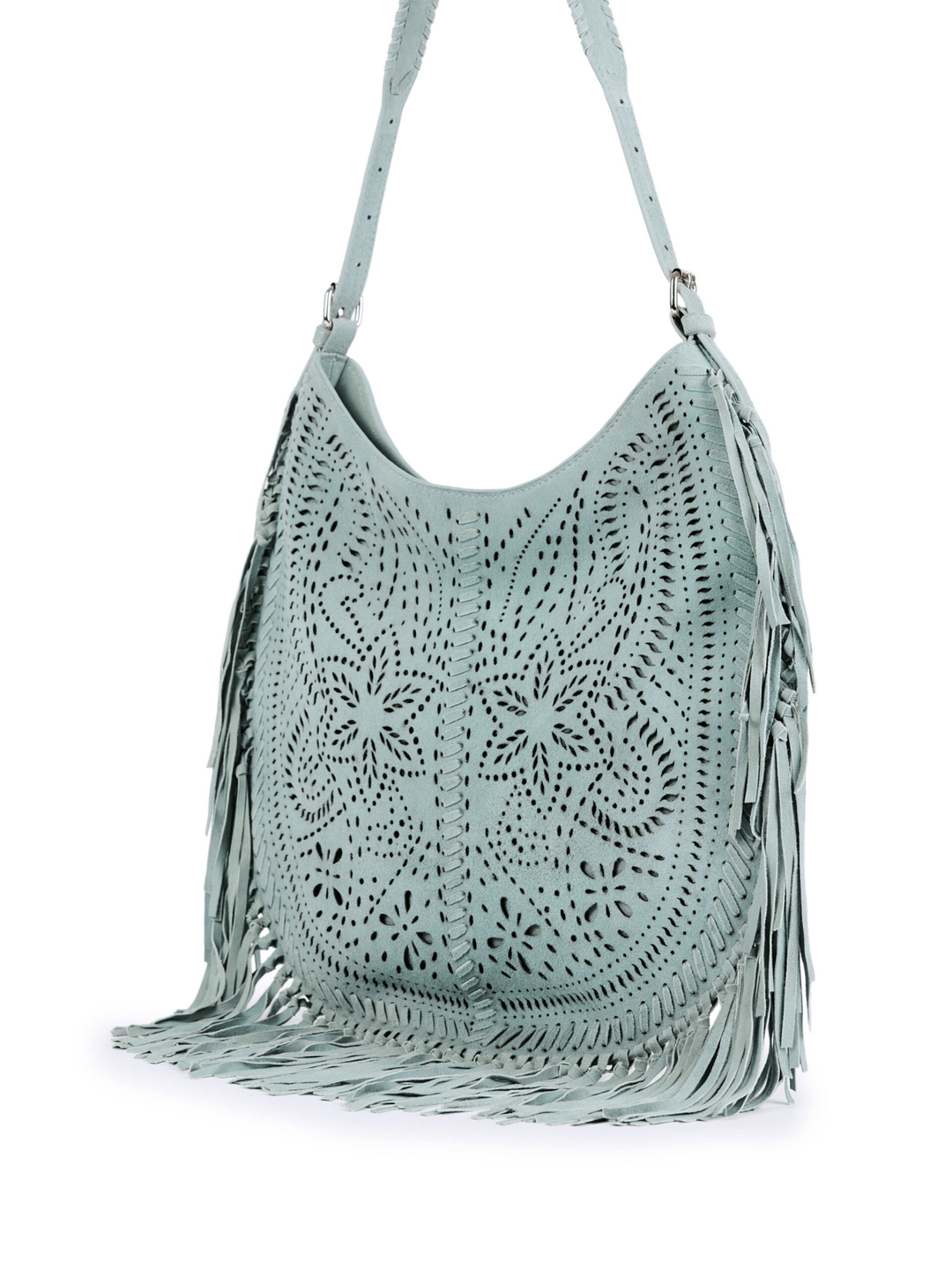 Leder Tasche Fransen