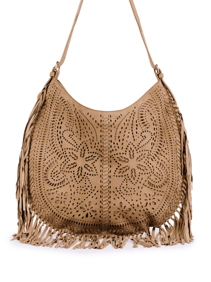 Leder Tasche Fransen