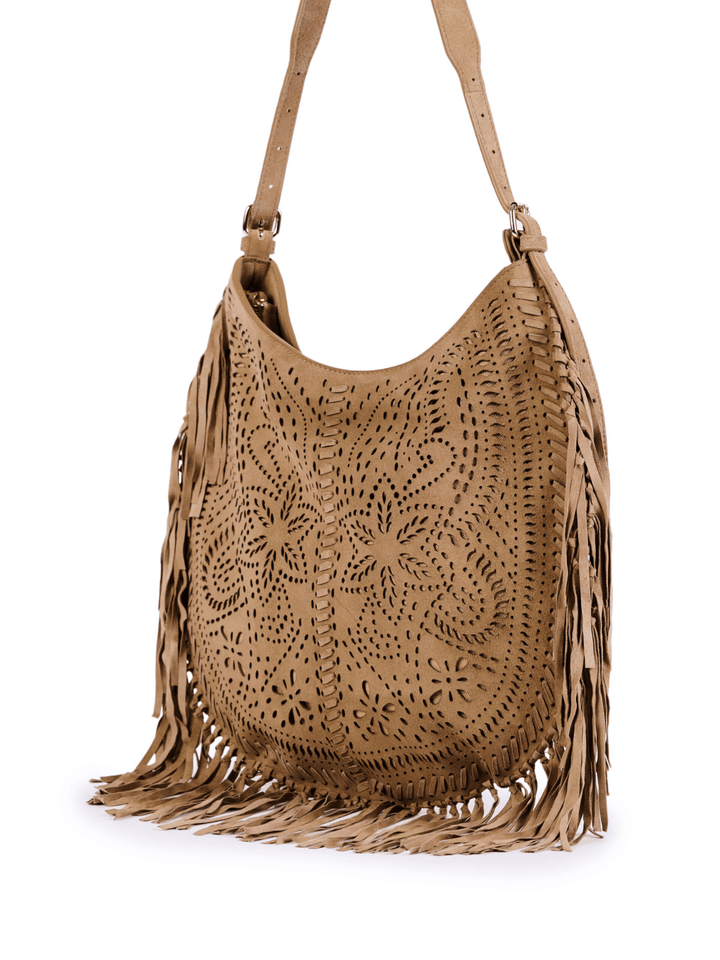 Leder Tasche Fransen