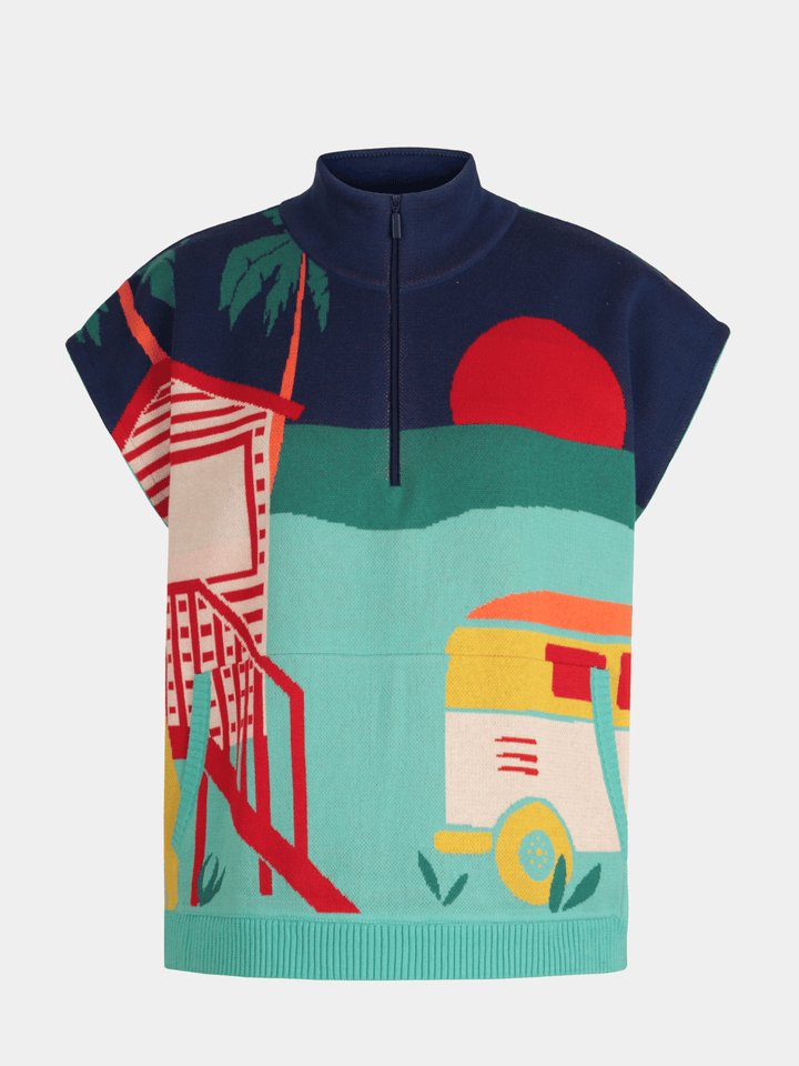 Kurzärmliger Pullover