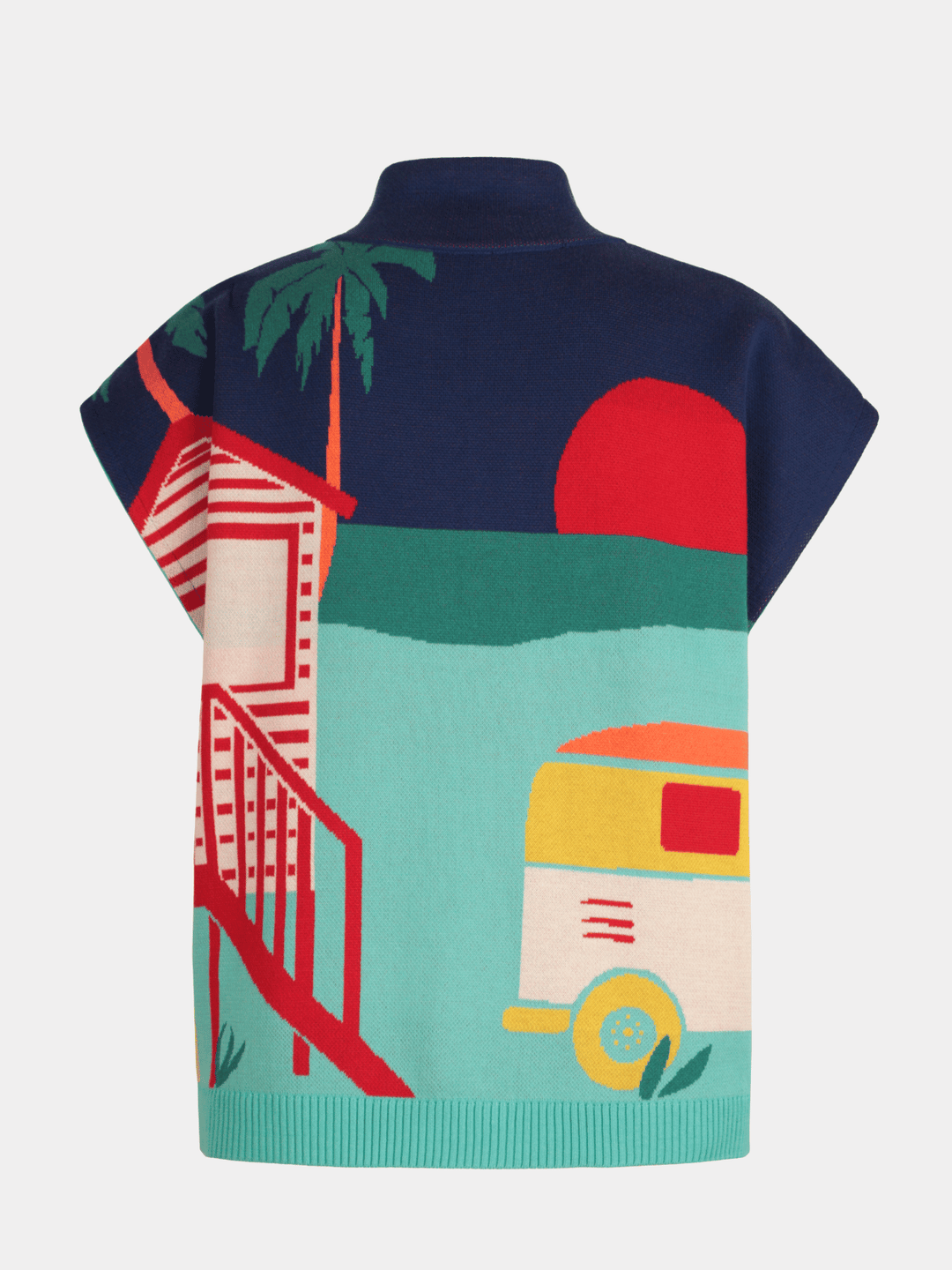 Kurzärmliger Pullover
