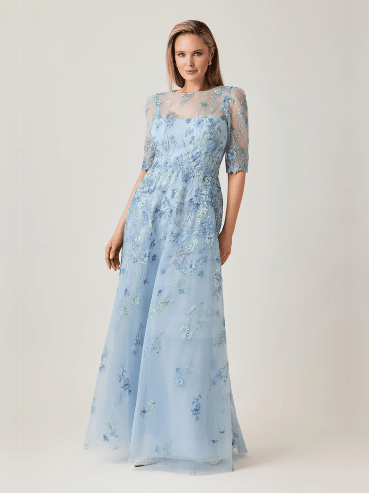 Abendkleid Blümchen