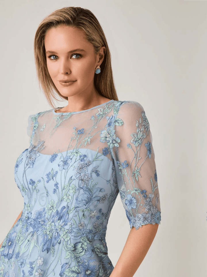 Abendkleid Blümchen