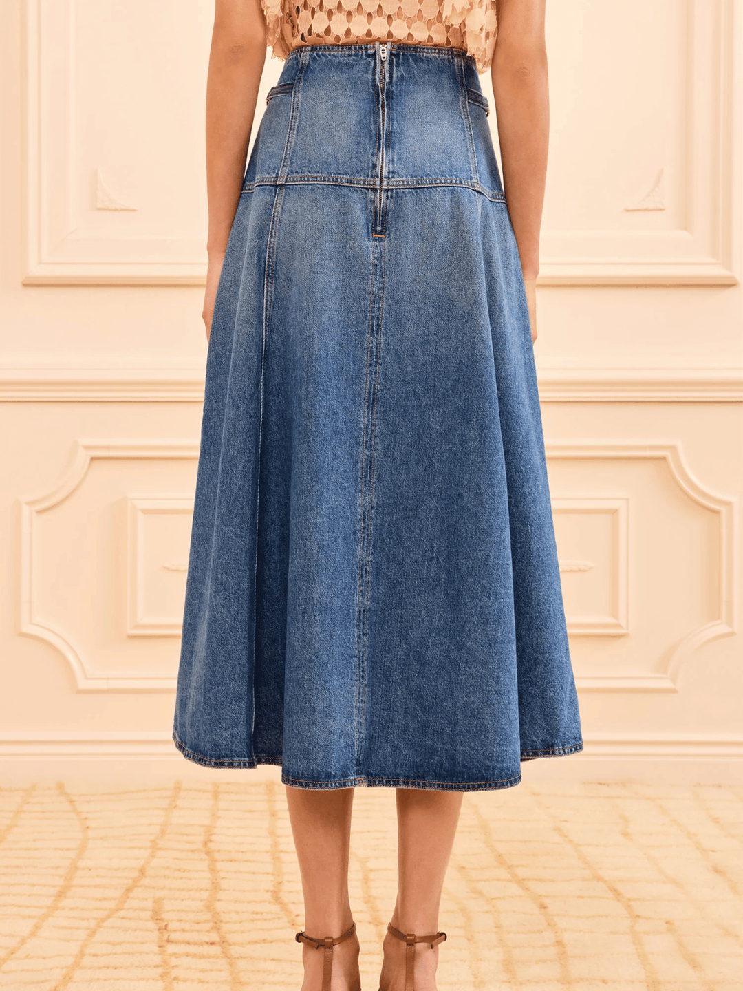 Brigette Denim Midirock Danube