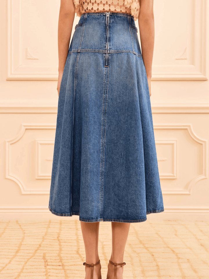 Brigette Denim Midirock Danube