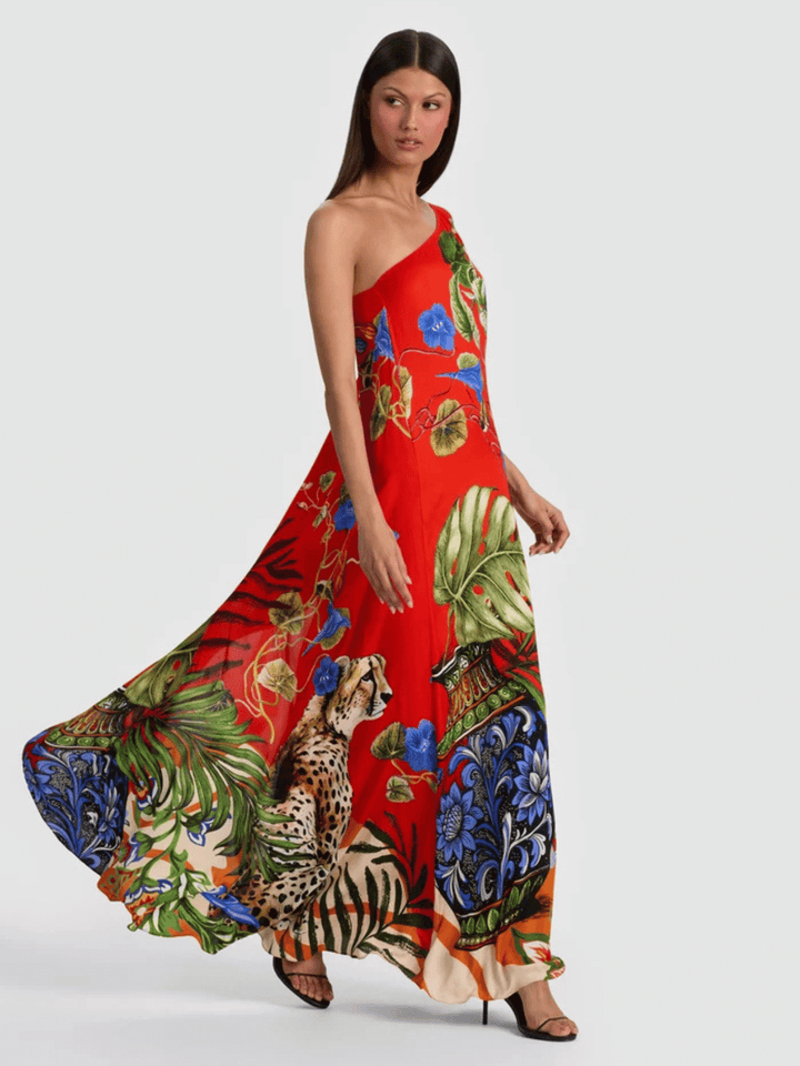 Linn One-Shoulder Maxikleid