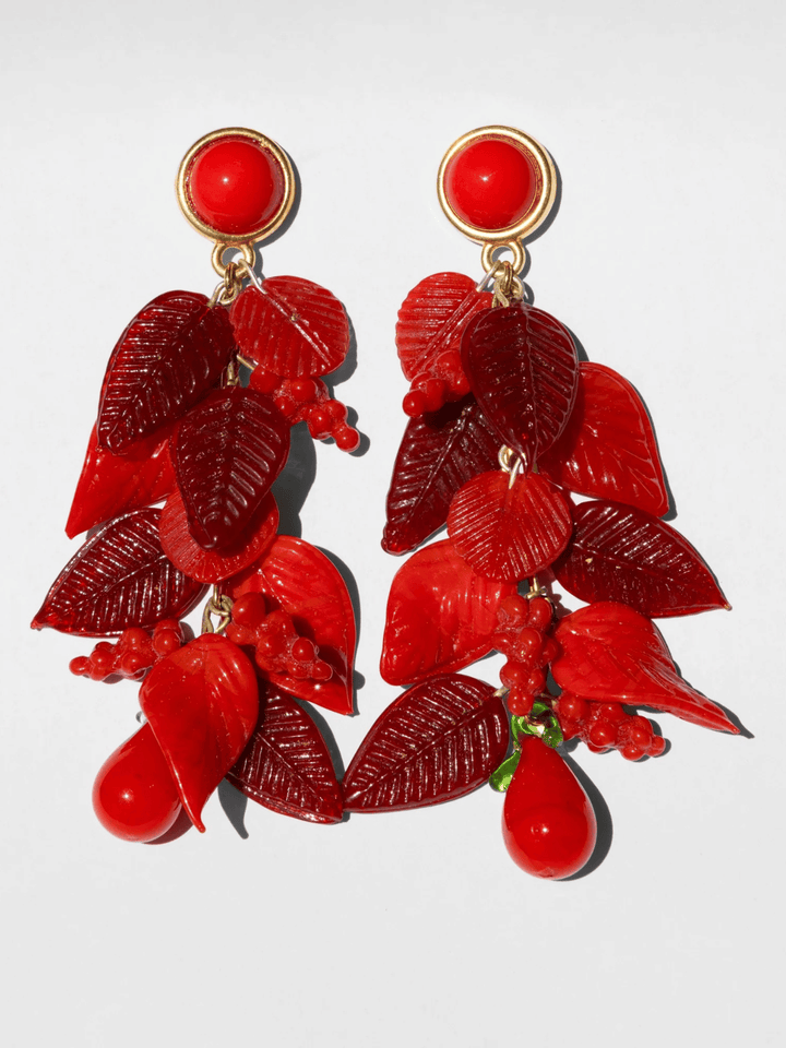 Tutti Frutti Rote Hängeohrringe