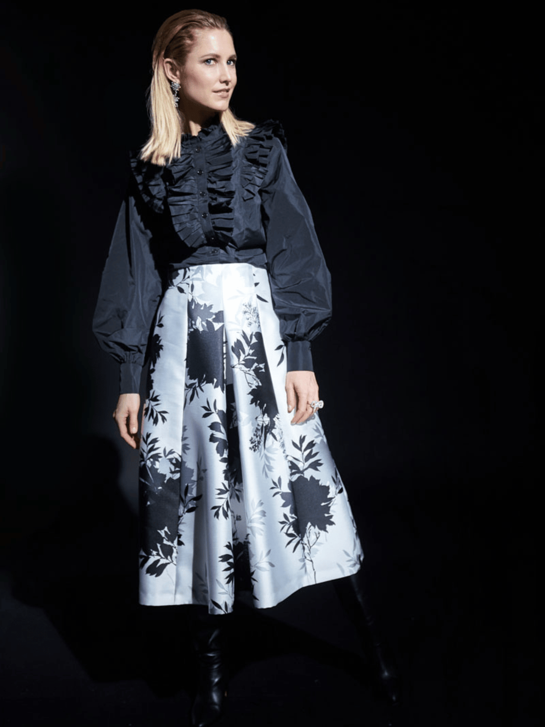 Rock mit Blattprint