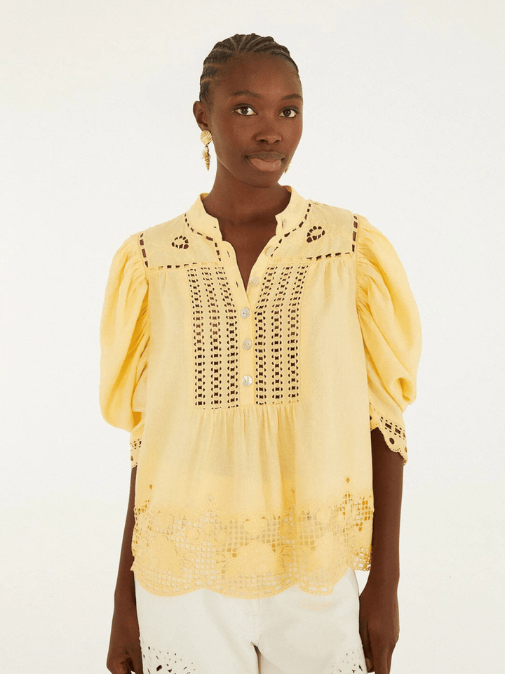 Romantic Richelieu Bluse