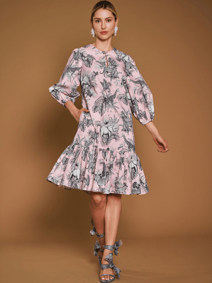 Baumwollkleid Tiere