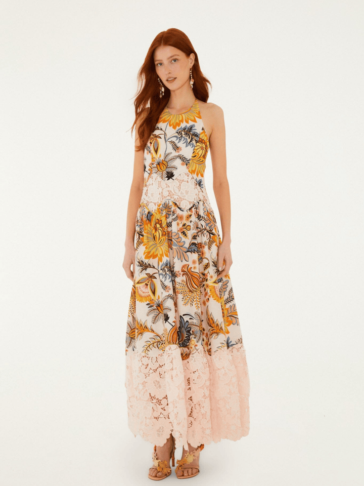 Ligia Floral Maxikleid