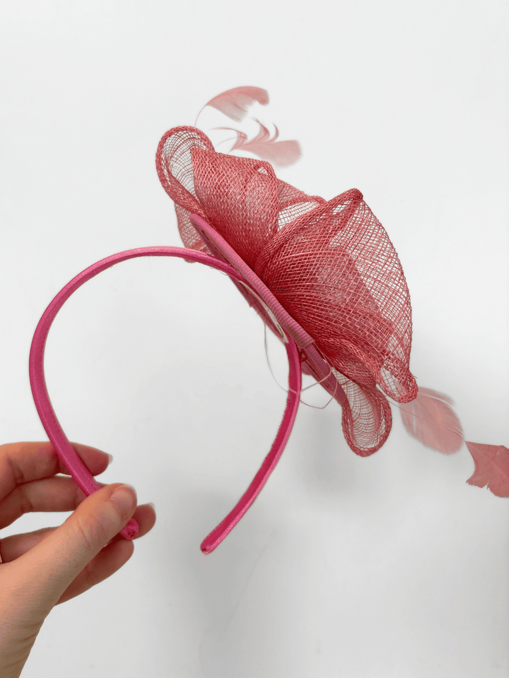 Fascinator Schleife Lachs