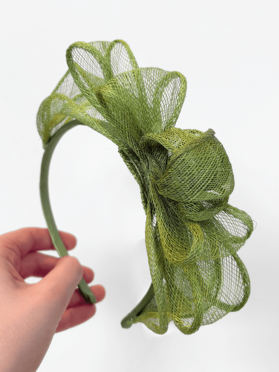 Fascinator Schleife Grün