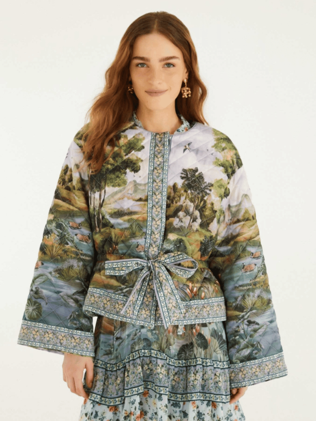 COUNTRYSIDE LANDSCAPE MULTICOLOR LONG SLEEVE JACKE
