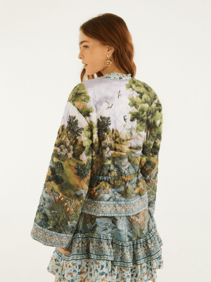 COUNTRYSIDE LANDSCAPE MULTICOLOR LONG SLEEVE JACKE